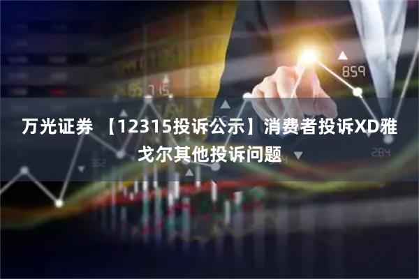 万光证券 【12315投诉公示】消费者投诉XD雅戈尔其他投诉问题