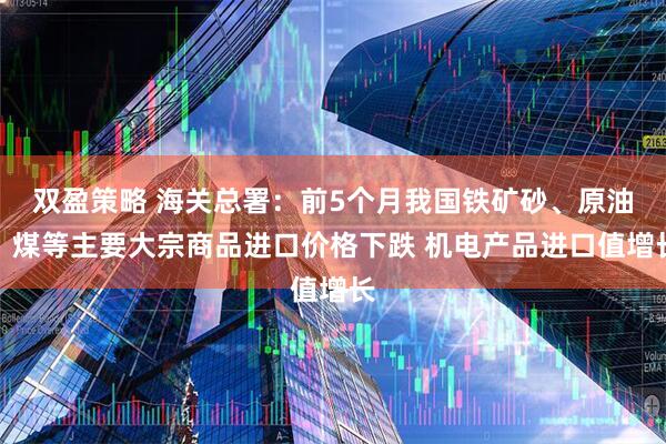 双盈策略 海关总署:前5个月我国铁矿砂、原油、煤等主要大宗商品进口价格下跌 机电产品进口值增长