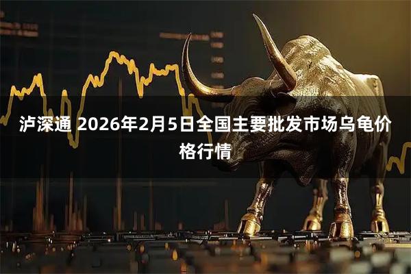泸深通 2026年2月5日全国主要批发市场乌龟价格行情