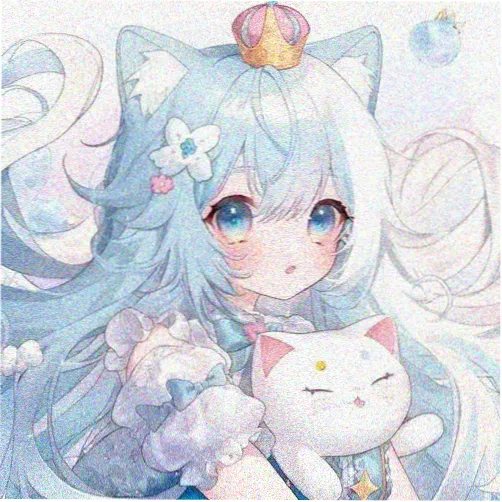 留言用户头像，沙白底铜棕线条插画